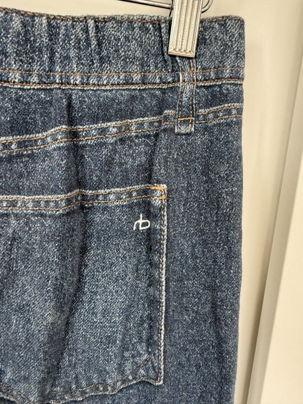 rag & bone rb Miramar Pull-On Wide Leg Jean - Picture 4 of 7
